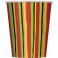 8 FIESTA STRIPES 9 OZ CUPS