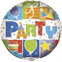 18" PKG PARTY STYLE FOIL BLLN