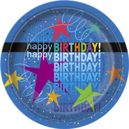 8 COSMIC BDAY 7" PLATE