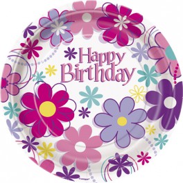 8 BDAY BLOSSOM 7" PLATE