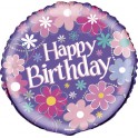 18" BULK BDAY BLOSSOM FOIL BL