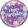18"PKG BDAY BLOSSOM FOIL BLLN