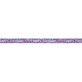 BDAY BLOSSOM FOIL BNNR -12FT