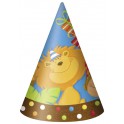 8 JUNGLE PARTY PARTY HATS