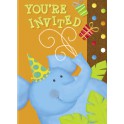 8 JUNGLE PARTY INVITATIONS