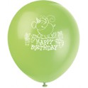 8 12'' JUNGLE BIRTHDAY BLLN 1S