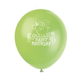 8 12'' JUNGLE BIRTHDAY BLLN 1S