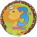18" PKG 3RD BDAY JUNGL FOIL BL