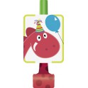 8 DINO PARTY BLOWOUTS