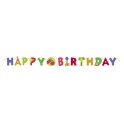 DINO PARTY JOINTED BDAY BANNER