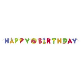 DINO PARTY JOINTED BDAY BANNER