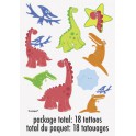 2 DINO PARTY COLOR TATTOO SHTS