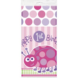 Ladybug First Birthday table cover