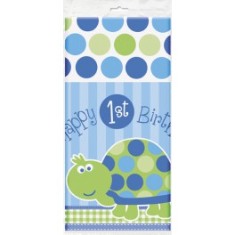 Turtle First Birthday table cover