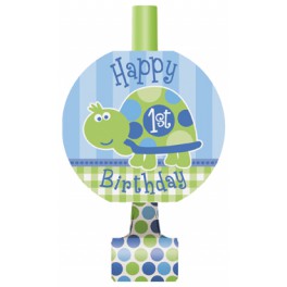 Turtle First Birthday blowouts