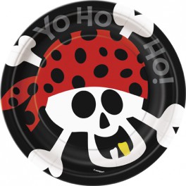 8 PIRATE FUN 7" PLATE