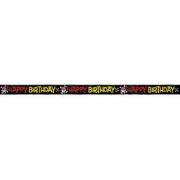 PIRATE FUN BDAY FOIL BNNR-12FT