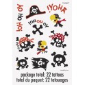 2 PIRATE FUN COLOR TATTOOS