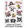 2 PIRATE FUN COLOR TATTOOS