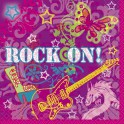 16 ROCK ON LUNCH NAPKINS