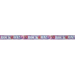 ROCK ON FOIL BANNER 12FT