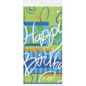 BRIGHT BDAY PLSTC TBLCVR