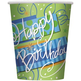 8 BRIGHT BDAY 9OZ CUP