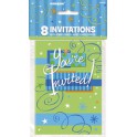 8 BRIGHT BDAY INVITATIONS