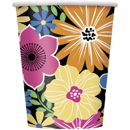 8 BOLD BLOOMS 9 OZ CUPS