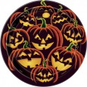 8 PUMPKIN GRIN 7" PLATES