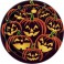 8 PUMPKIN GRIN 7" PLATES