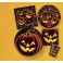 8 PUMPKIN GRIN 9" PLATES