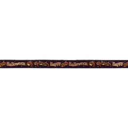 PUMPKIN GRIN FOIL BANNER 12FT