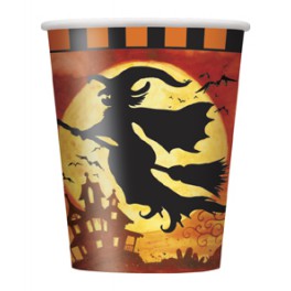 8 SPOOKY HOLLOW  9OZ CUPS