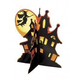 SPOOKY HAUNT HSE 3D CNTRPC 14"