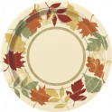 8 PAINTED LEAVES 7" PLATES