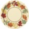 8 PAINTED LEAVES 7" PLATES