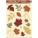 PAINTED LEAVES WINDOW CLING