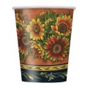 8 SWEET SUNFLOWERS 9OZ CUPS
