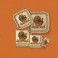8 RUSTIC TURKEY  9" SQR PLATES