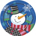 8 JOLLY SNOWMAN 7" PLATES