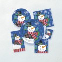 8 JOLLY SNOWMAN 9" PLATES