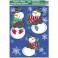 JOLLY SNOWMAN WINDW CLINGS SHT