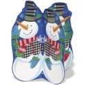4 JOLLY SNOWMAN MINI 3D DECOR