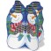 4 JOLLY SNOWMAN MINI 3D DECOR