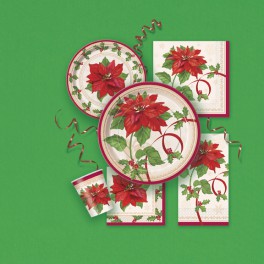 8 POINSETTIA JOY 9" PLATES