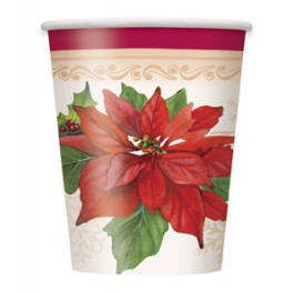 8 POINSETTIA JOY 9OZ CUPS