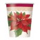 8 POINSETTIA JOY 9OZ CUPS