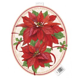 POINSETTIA JOY 16.5" CUTOUT