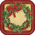 10 RIBBON WREATH 7" SQR PLATES